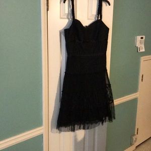 Black lace dress